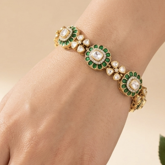 Moissanite Green Bracelet 