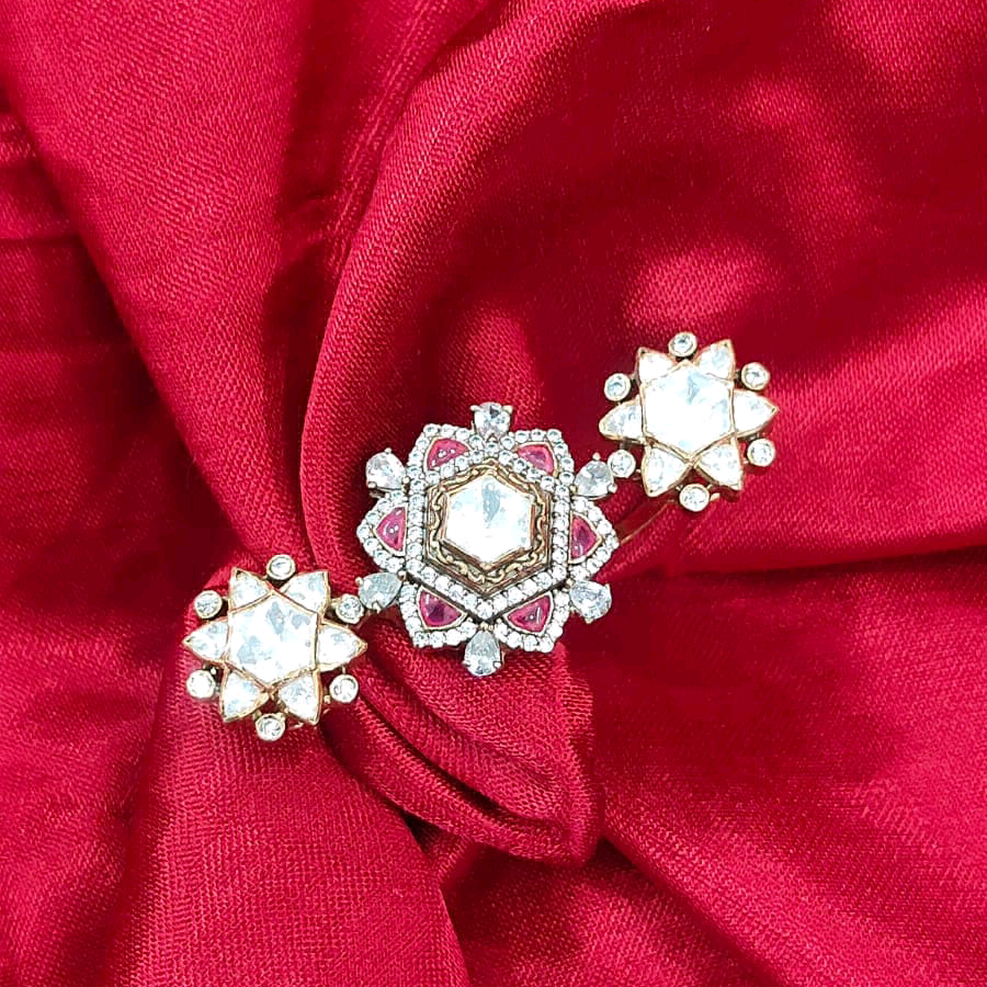 Moissanite Star Ring 
