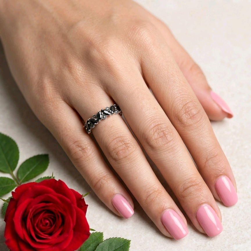 Zic Zac Marcasite Ring 