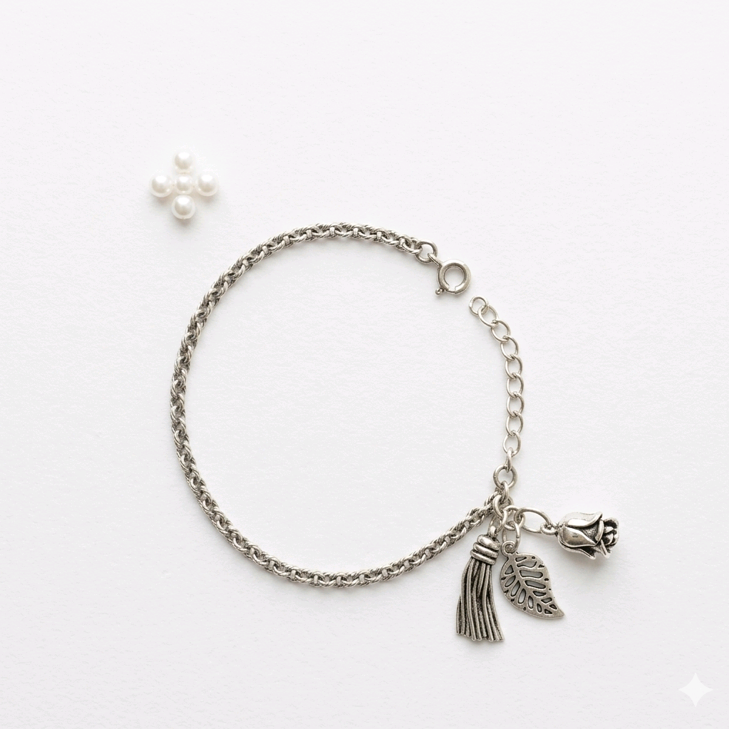 Leaf Charm Bracelet 