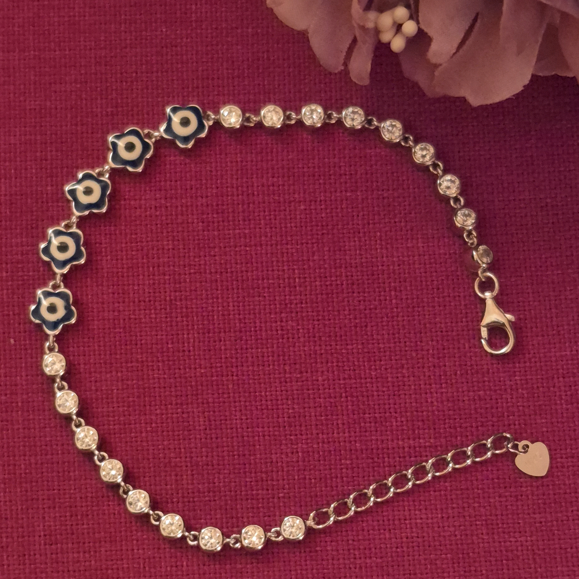Evil Eye Silver Bracelet 
