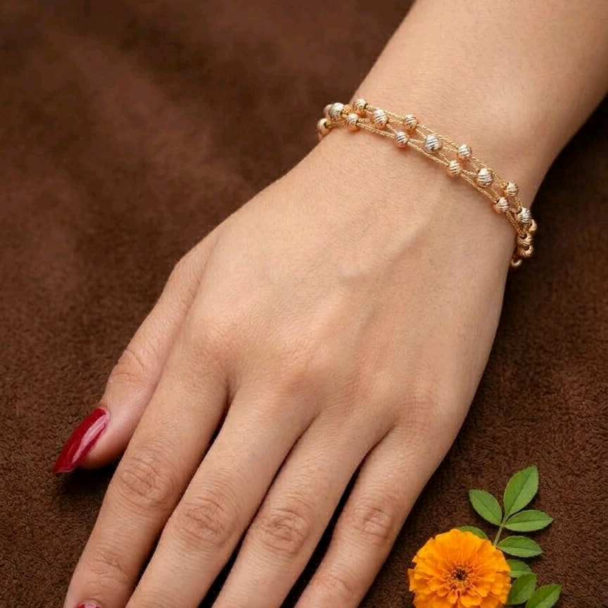 Fancy Dual Tone Bracelet 