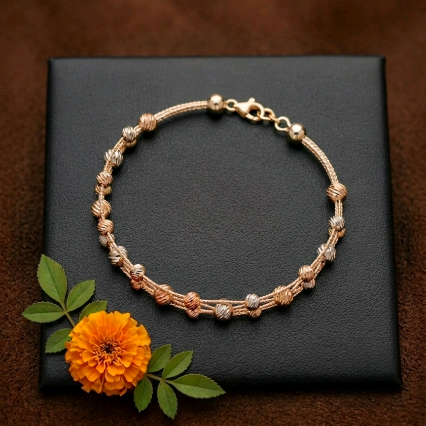 Fancy Dual Tone Bracelet 
