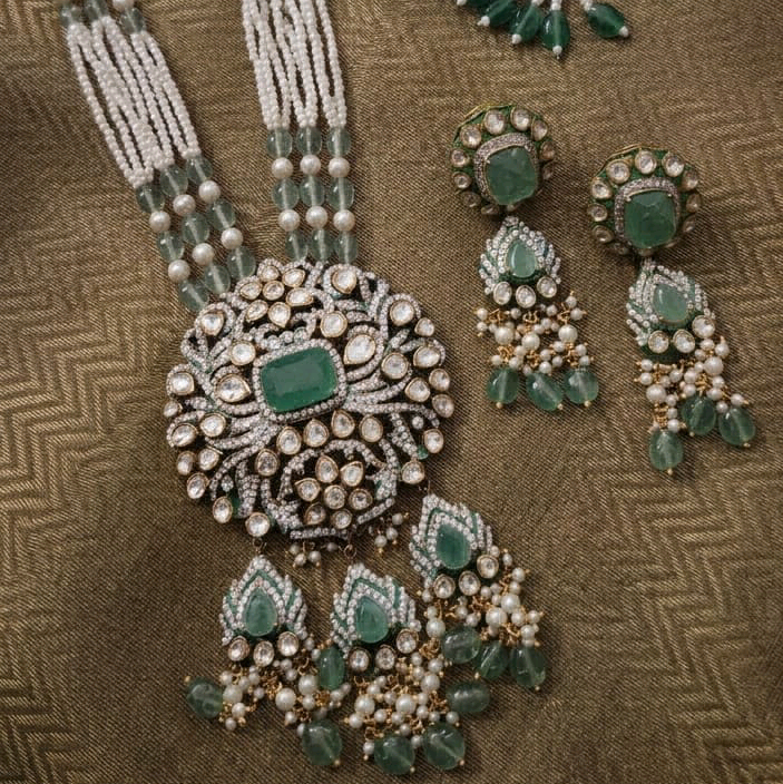 Garima Moissanite Necklace Set