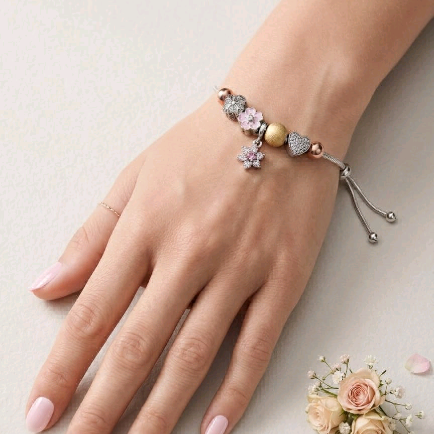 Pink Blossom Bracelet 
