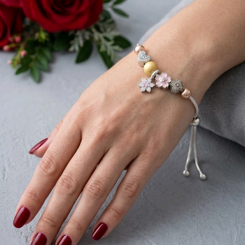 Pink Blossom Bracelet 