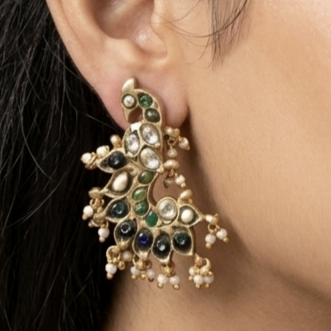 MaYuRa Heritage Kundan Earrings 