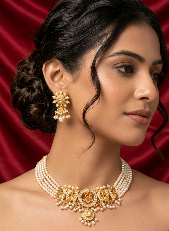 MaYuRa Traditional Kundan Choker Set 
