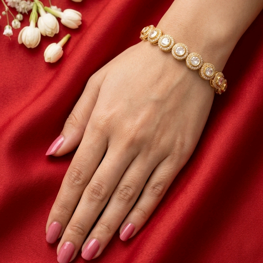 Traditional Moissanite Bracelet 
