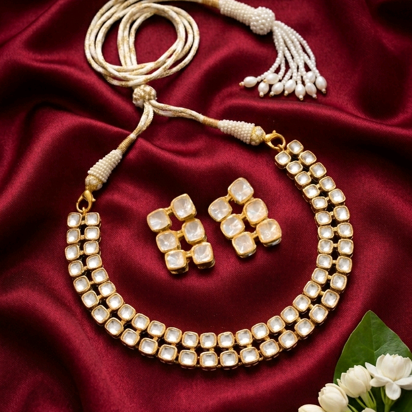 Moissanite Statement Necklace Set