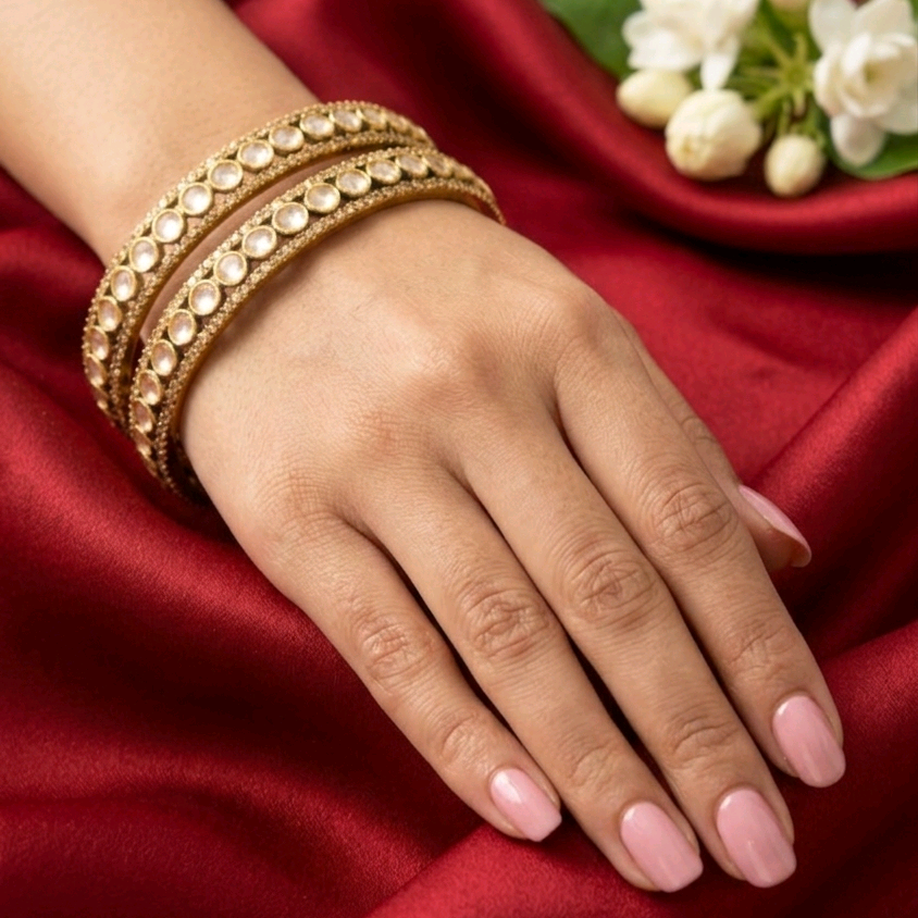 Moissanite Rajwadi Bangles
