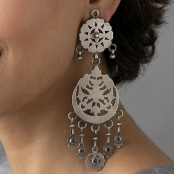 Jodhpuri Ethnic Filigree Danglers 