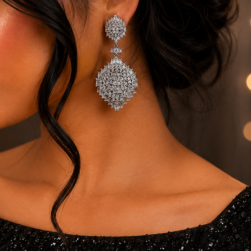 Iconic Diamond Look Earring