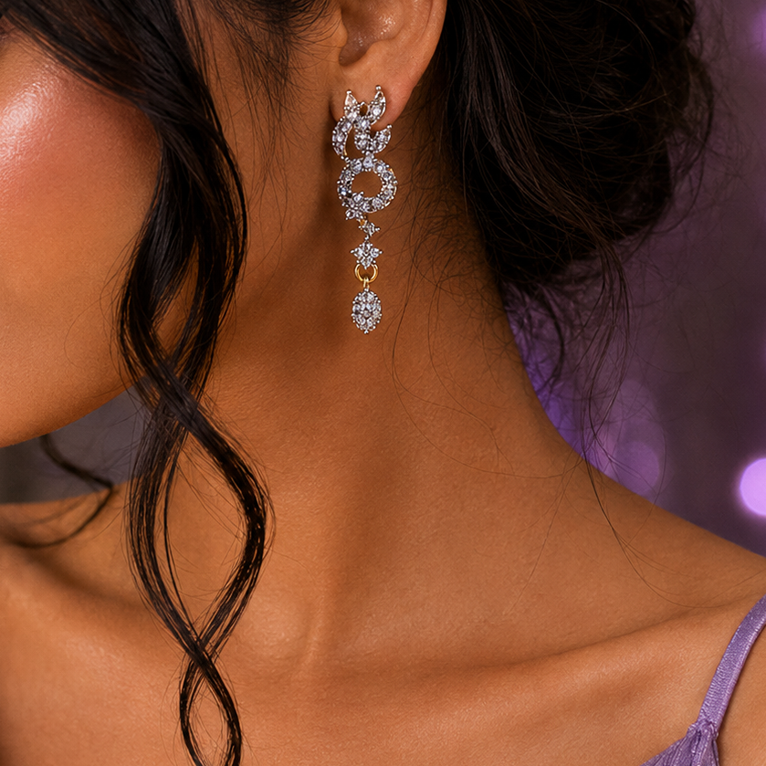 Iconic Diamond Look Earring