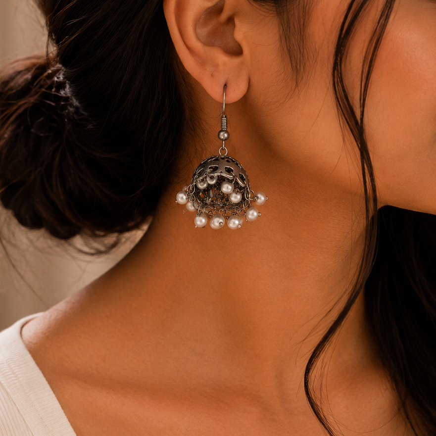 Plain Silver Earring