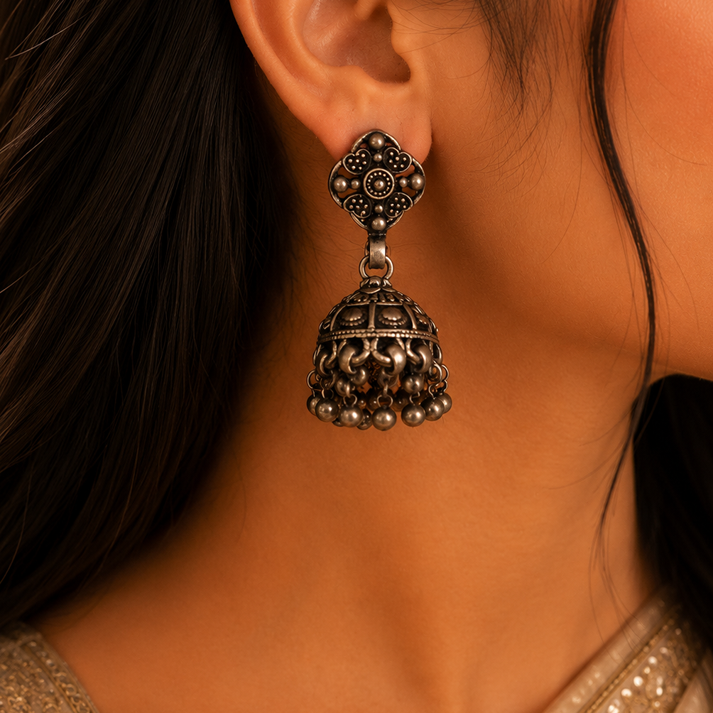 Plain Silver Earring