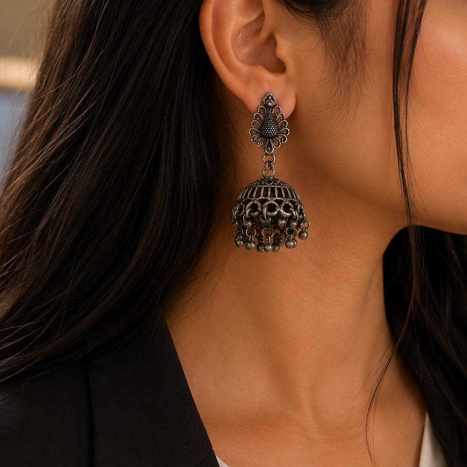 Plain Silver Earring
