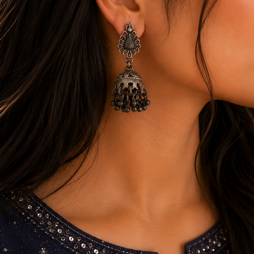 Plain Silver Earring