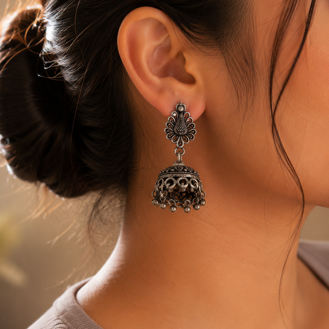 Plain Silver Earring