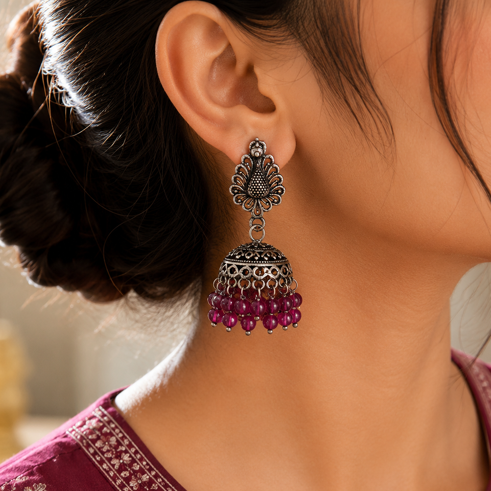 Plain Silver Earring