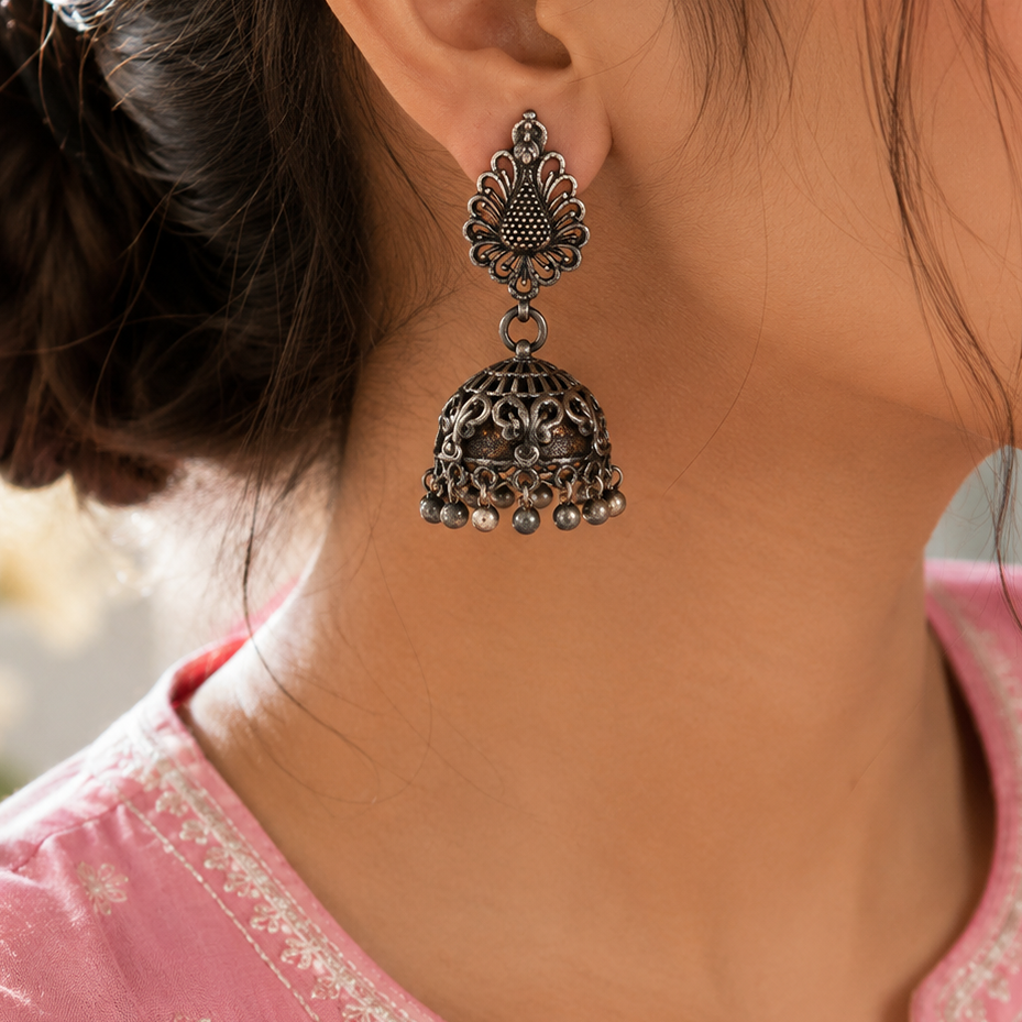 Plain Silver Earring