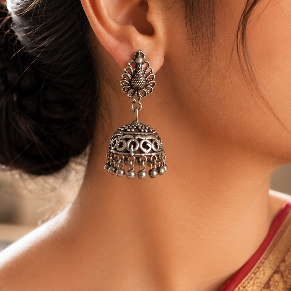 Plain Silver Earring