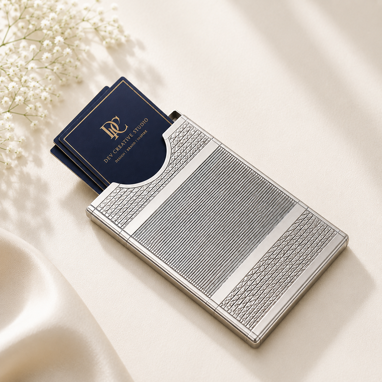 Silver Visiting Card Holder