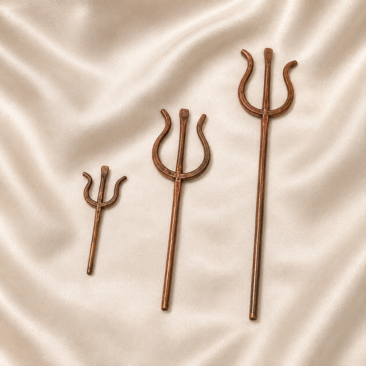 Silver trishul