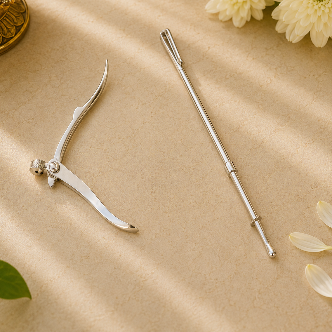 Silver tooth pick and ear pick