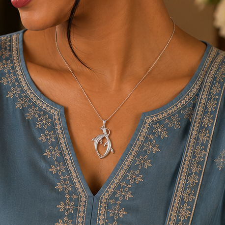 Silver Fish Pendant