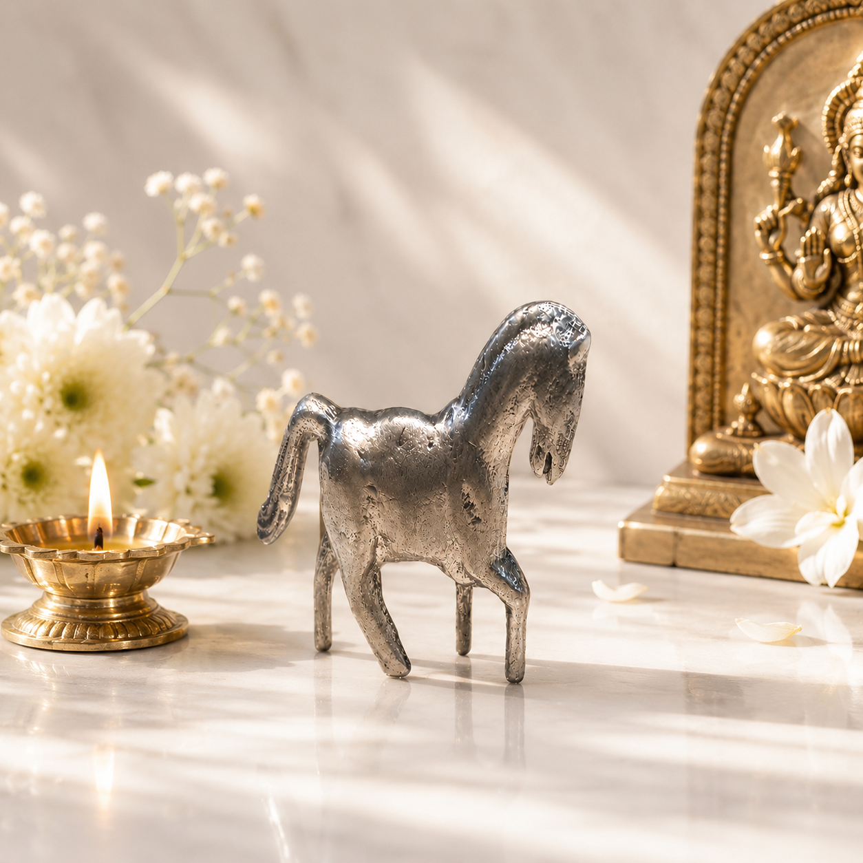 Silver horse