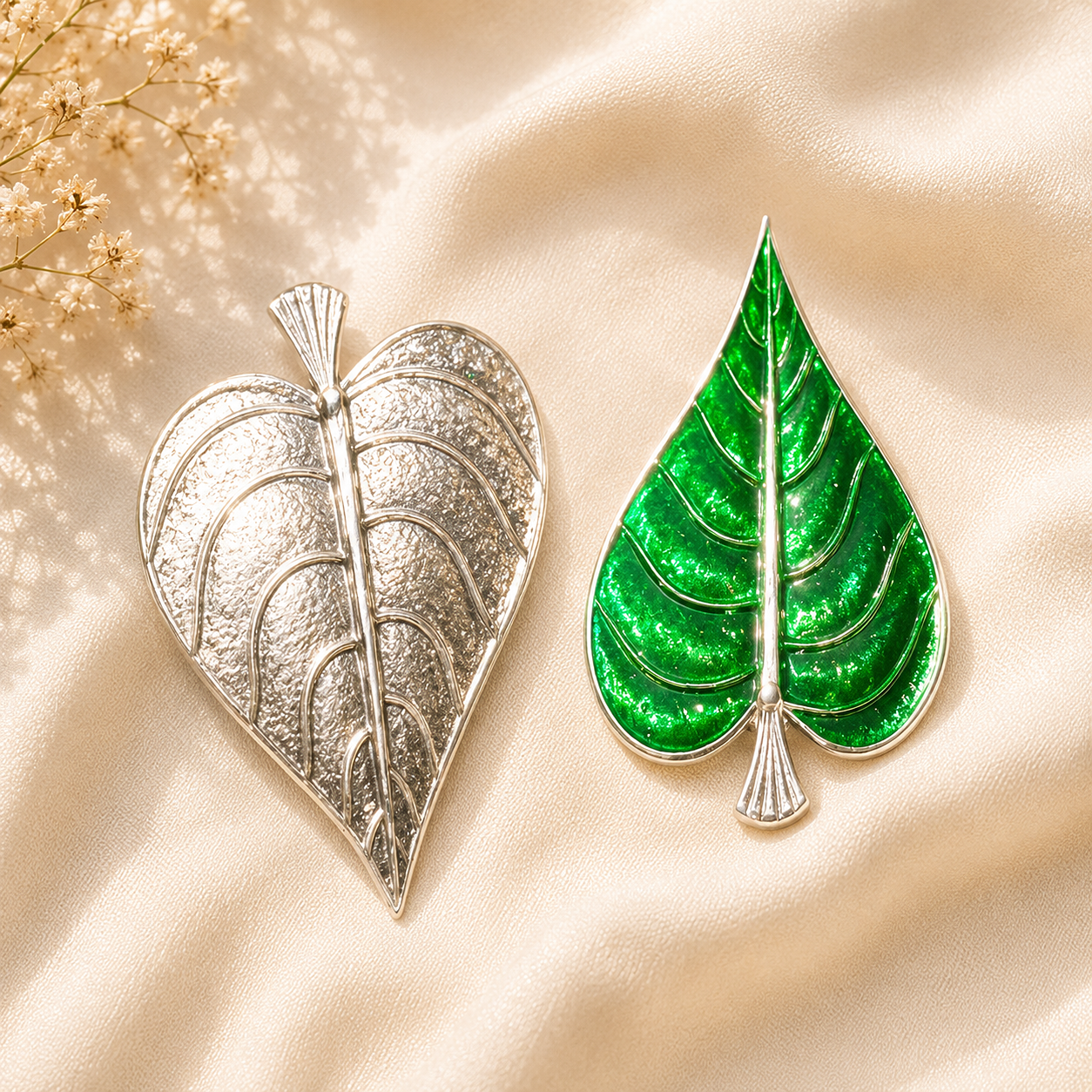 Silver paan patta