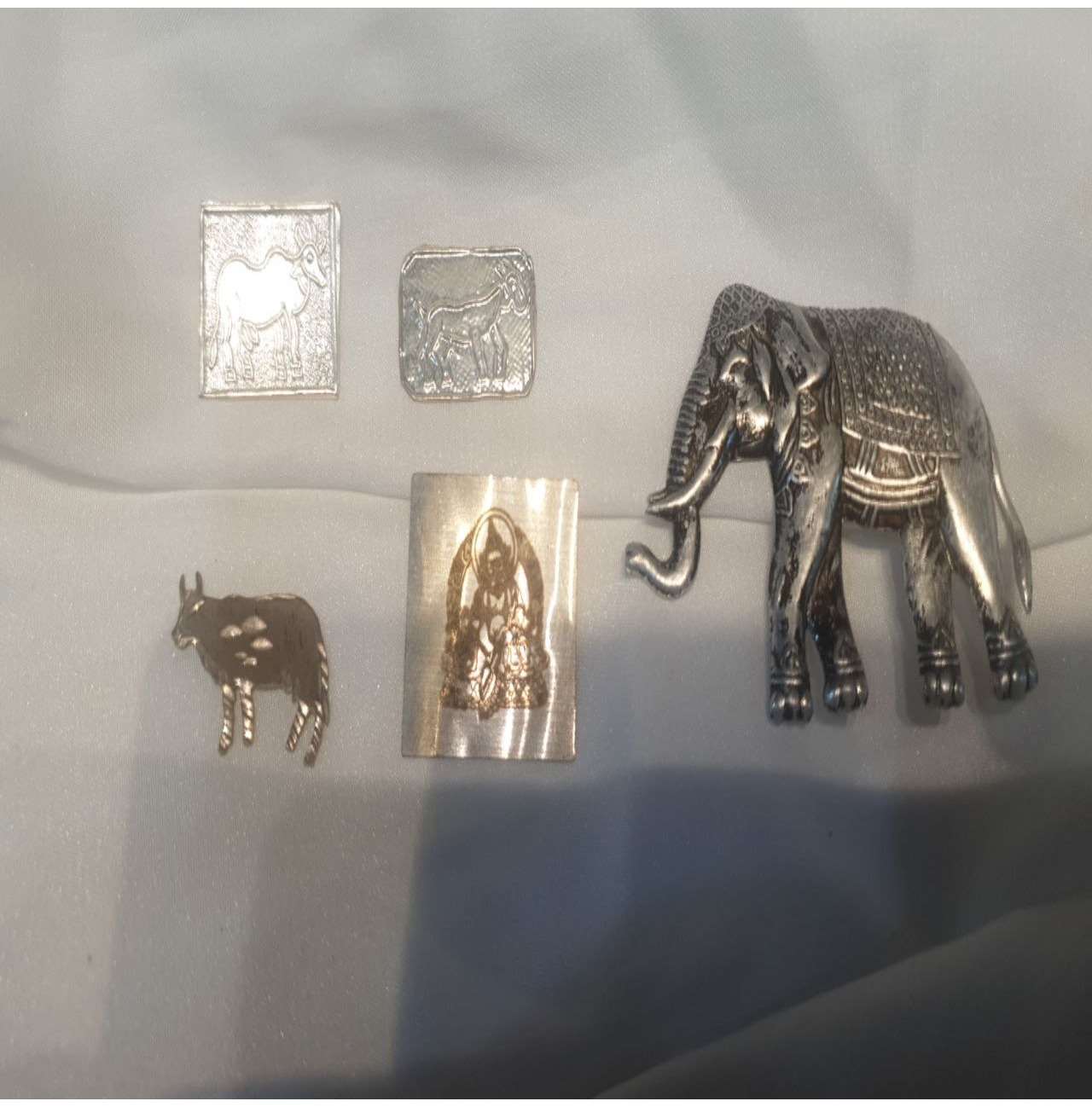 silver sheet elephants      all animals