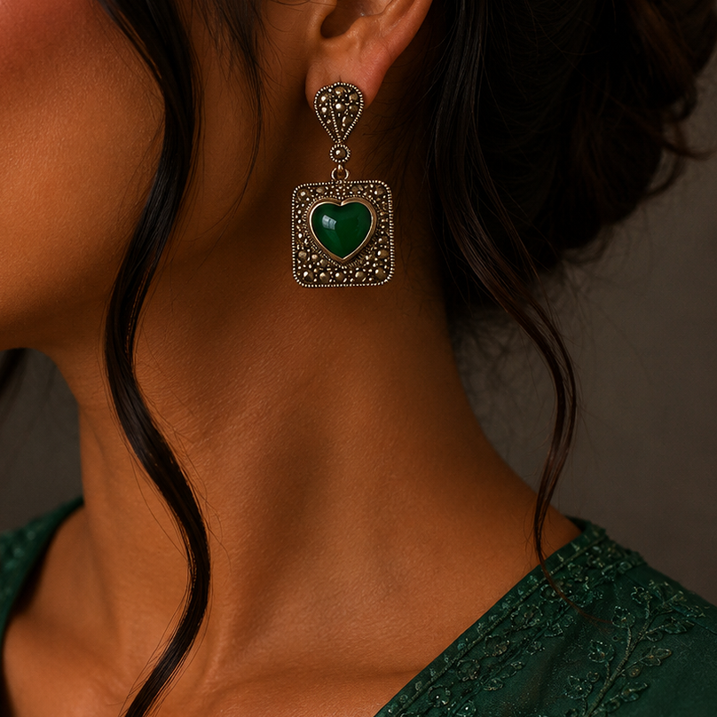 Iconic Oxidised Earring