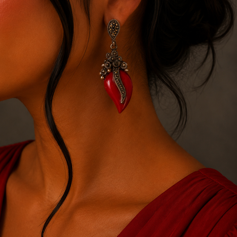 Iconic Oxydised Earring