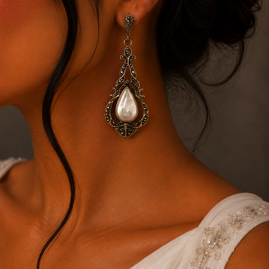 Iconic Oxidised Earring