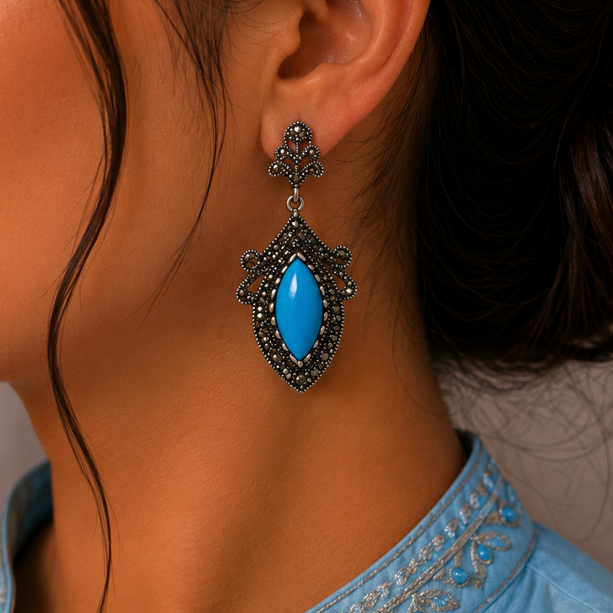 OXIDISED EARRINGS