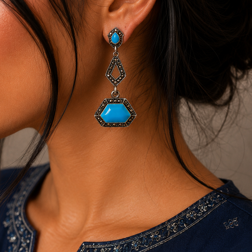 OXIDISED EARRINGS