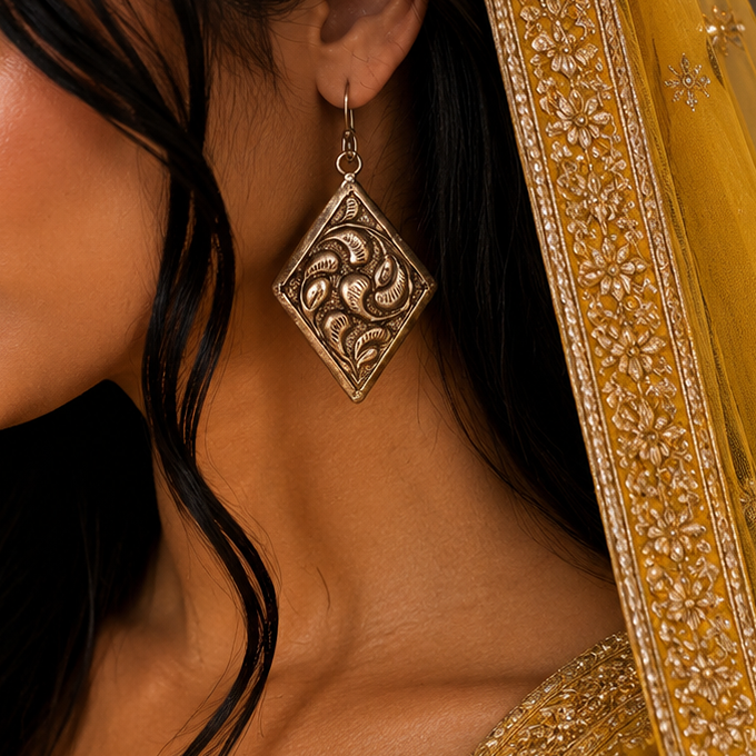 OXIDISED EARRINGS