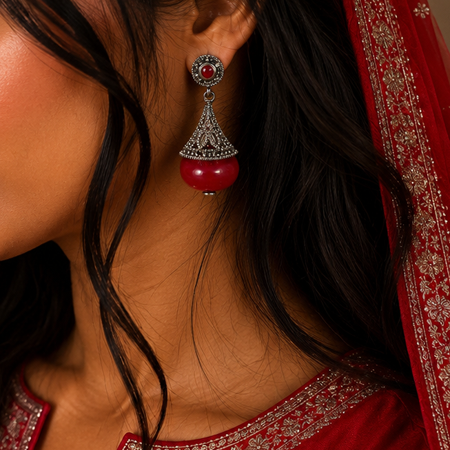 OXIDISED EARRINGS