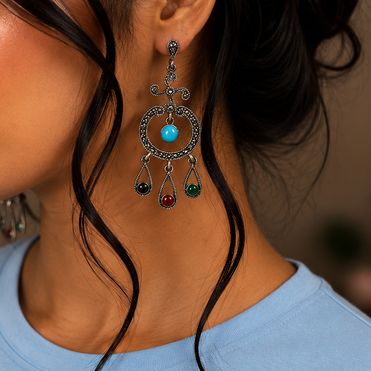 OXIDISED EARRINGS