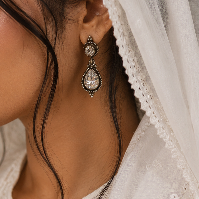 OXIDISED EARRINGS