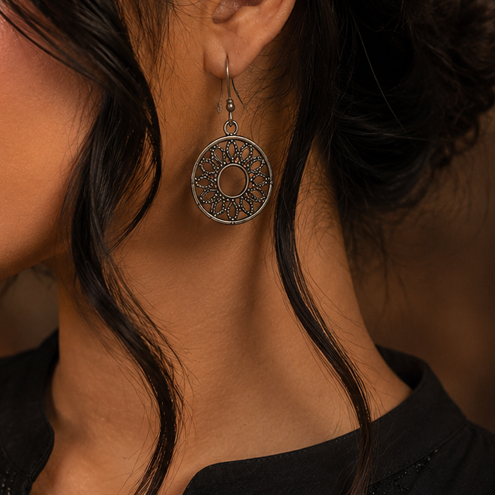 OXIDISED EARRINGS