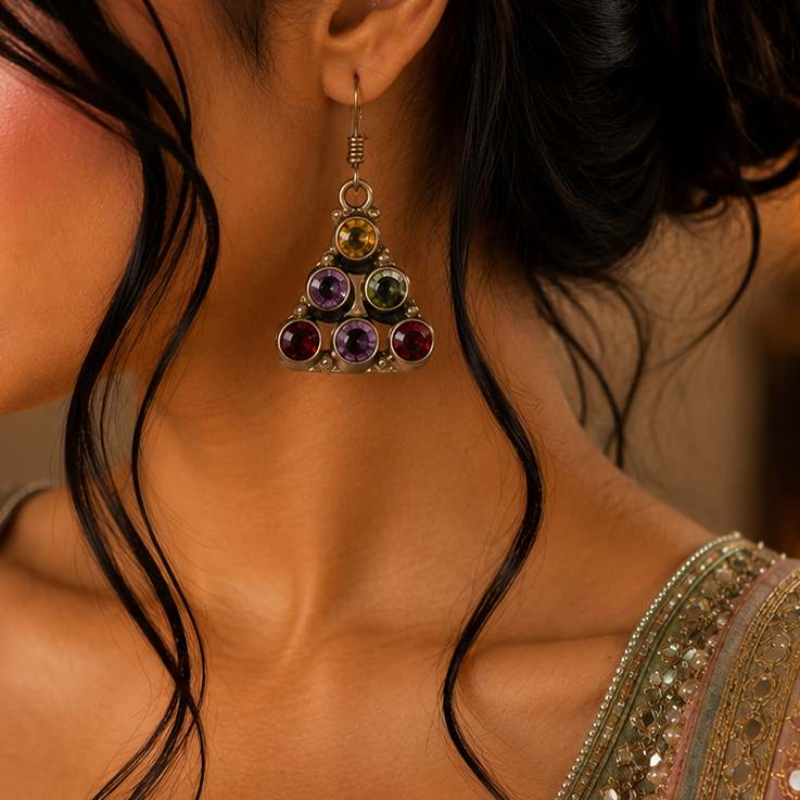 OXIDISED EARRINGS