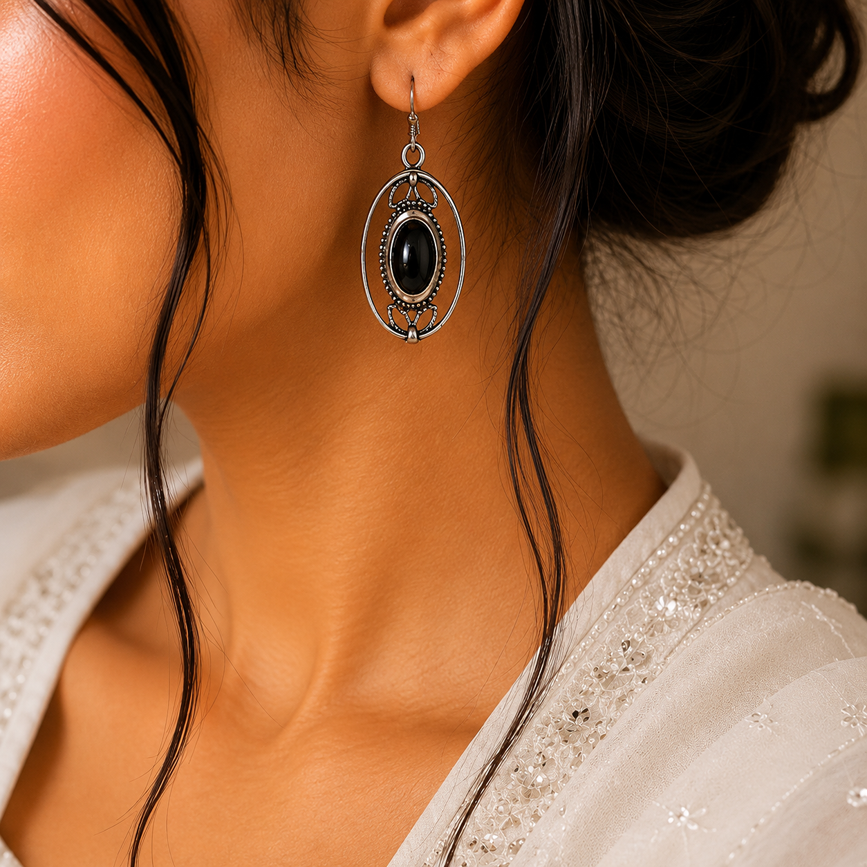 OXIDISED EARRINGS