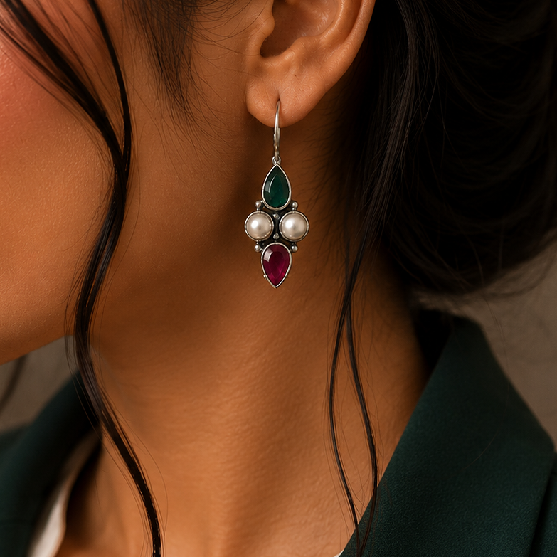 OXIDISED EARRINGS