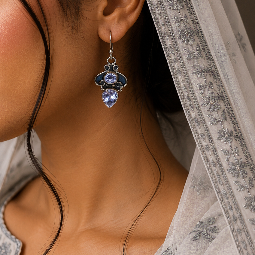 OXIDISED EARRINGS