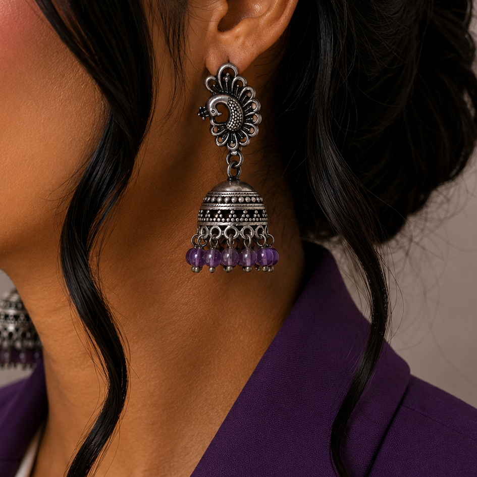 OXIDISED EARRINGS