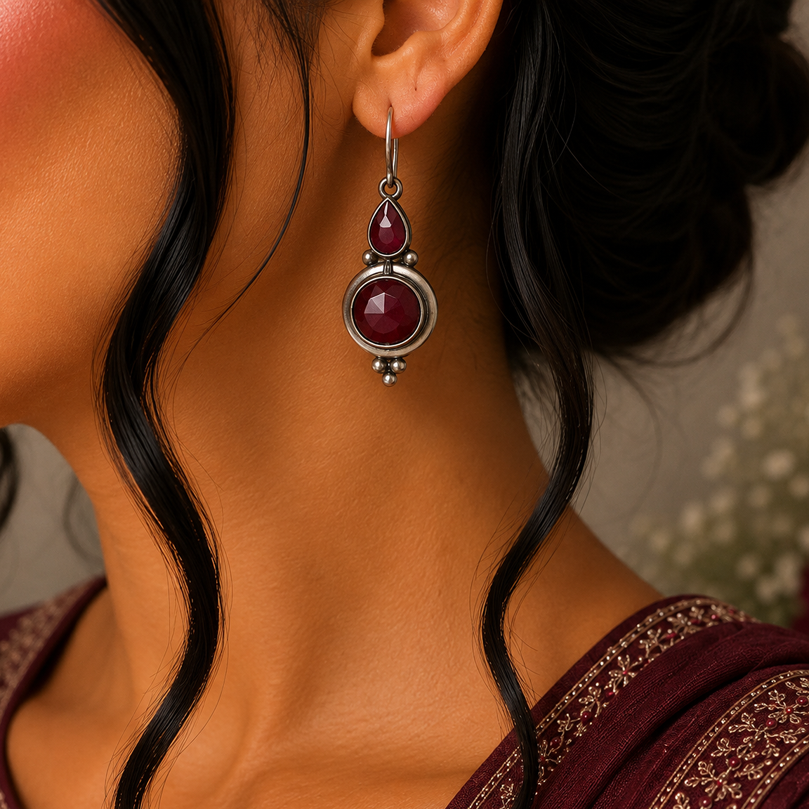 OXIDISED EARRINGS