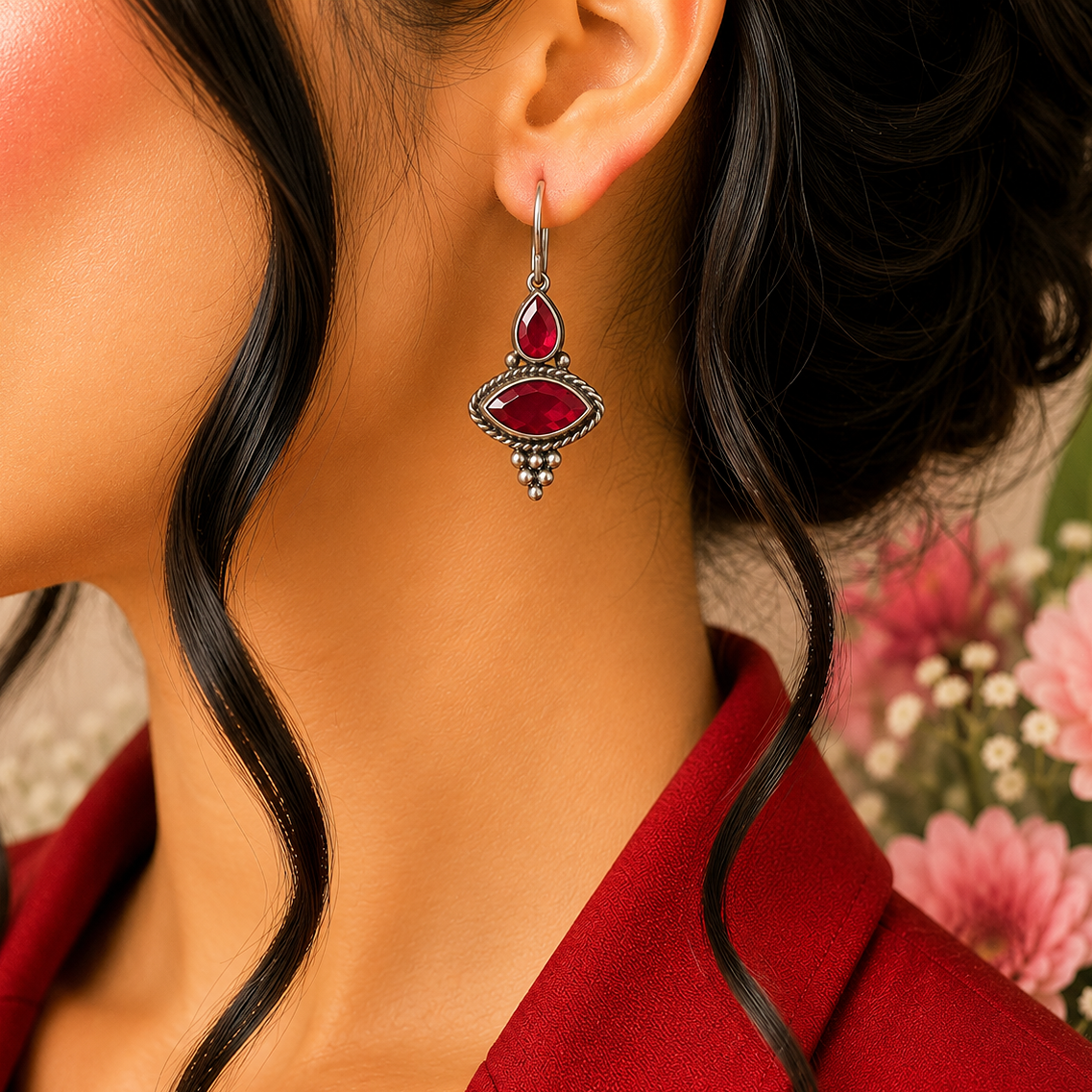 OXIDISED EARRINGS